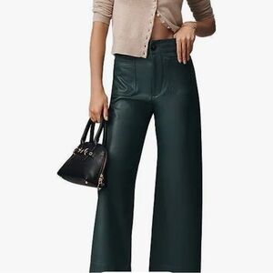 Anthropologie Colette Teal Green Wide-Leg Pants NWT